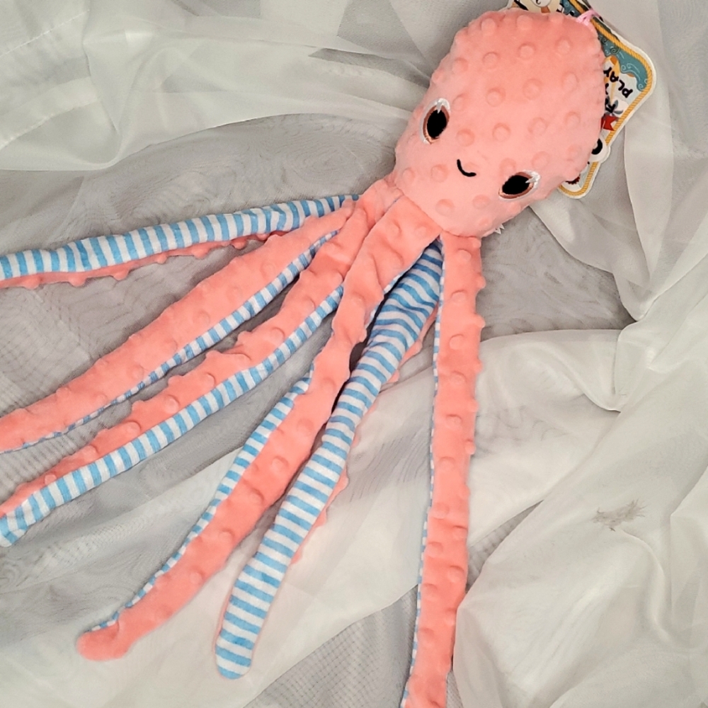 Dog Toy‎ Pink and Blue Octopus